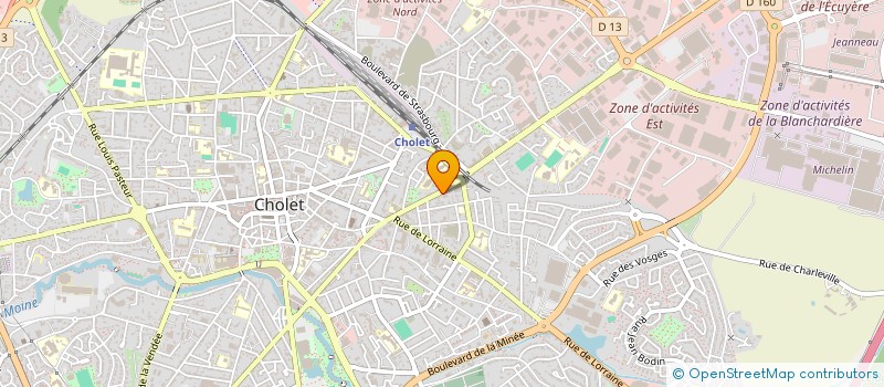 localisation de l'entreprise RUSKEN à CHOLET