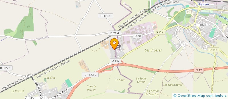 localisation de l'entreprise RUSMALEX à GOUSSAINVILLE
