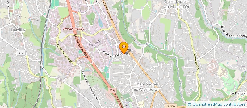 localisation de l'entreprise RUSO  CHAMPAGNE-AU-MONT-D'OR