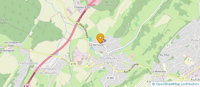 localisation de l'entreprise RUSSEL  BESANCON