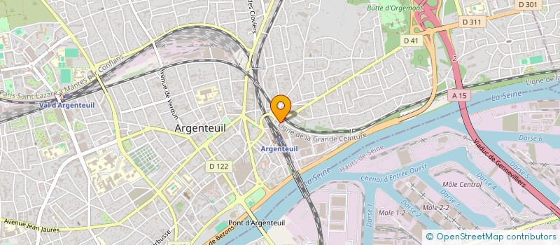 localisation de l'entreprise RUSSELL DEVELOPPEMENT ET SERVICES  ARGENTEUIL