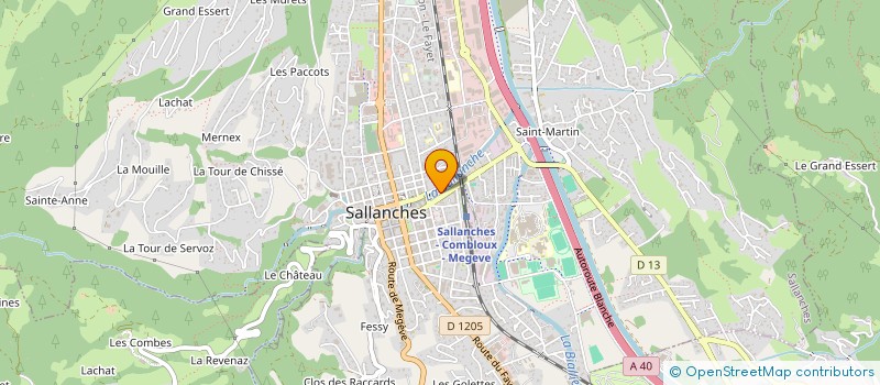 localisation de l'entreprise RUSSO  SALLANCHES