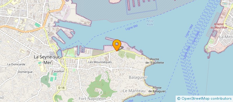 localisation de l'entreprise RUSSO YACHTING à LA SEYNE-SUR-MER