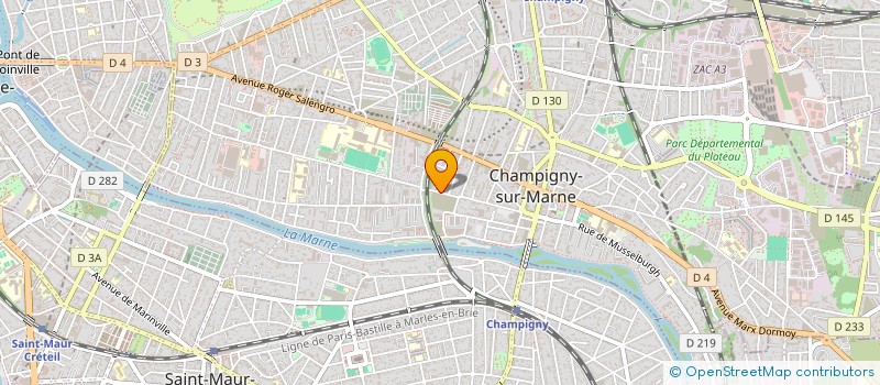localisation de l'entreprise RUSSU à CHAMPIGNY-SUR-MARNE