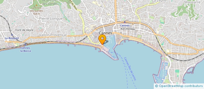 localisation de l'entreprise RUSTAR  CANNES