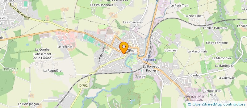 localisation de l'entreprise RUSU RUBEN  PLANCOET