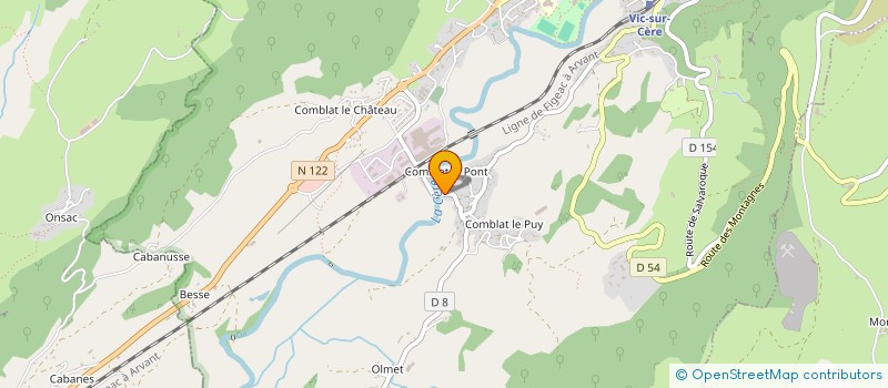 localisation de l'entreprise RUSVIC à VIC-SUR-CERE
