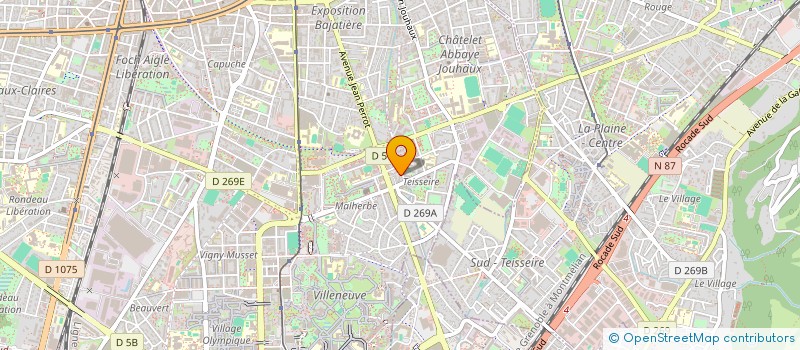 localisation de l'entreprise RUTABAGAS à GRENOBLE