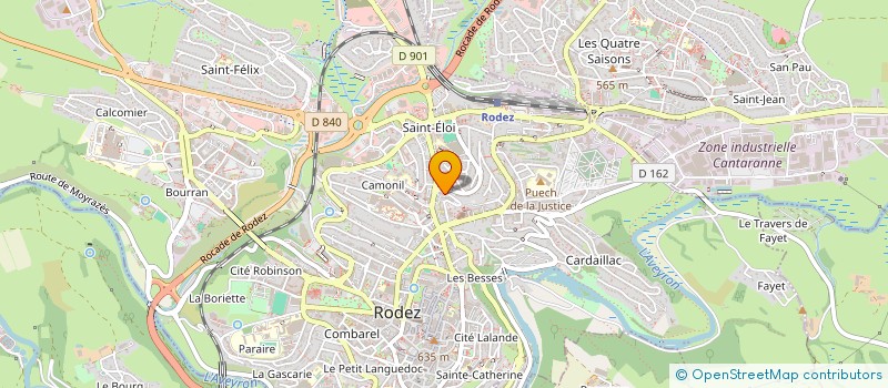 localisation de l'entreprise RUTEN  RODEZ