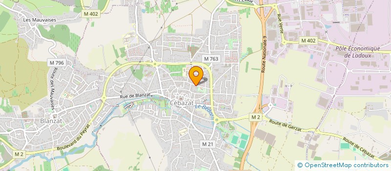 localisation de l'entreprise RUTH CONSULTING  CEBAZAT