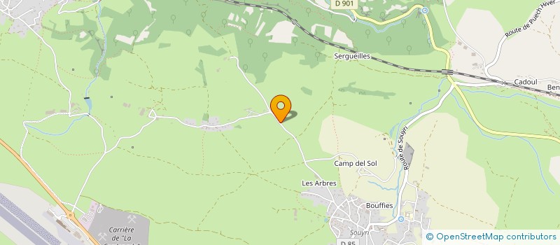 localisation de l'entreprise RUTHEN TRANSPORTS  SALLES-LA-SOURCE