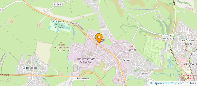localisation de l'entreprise RUTHENA DISTRIBUTION à ONET-LE-CHATEAU