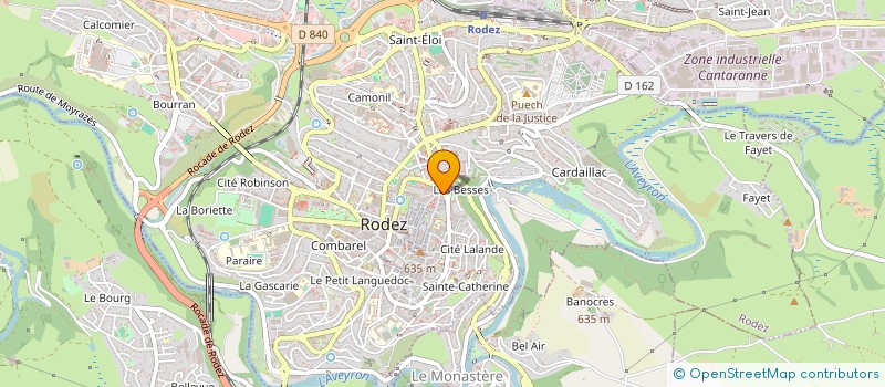 localisation de l'entreprise RUTHENE FORMATION  RODEZ