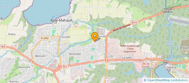 localisation de l'entreprise RUTHENE1  BAIE-MAHAULT