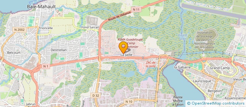 localisation de l'entreprise RUTHENE10  BAIE-MAHAULT