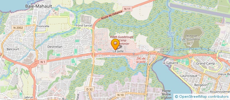 localisation de l'entreprise RUTHENE4  BAIE-MAHAULT