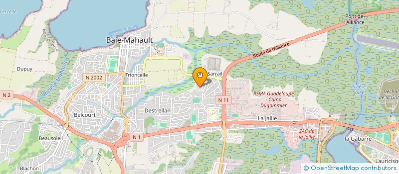 localisation de l'entreprise RUTHENE6  BAIE-MAHAULT