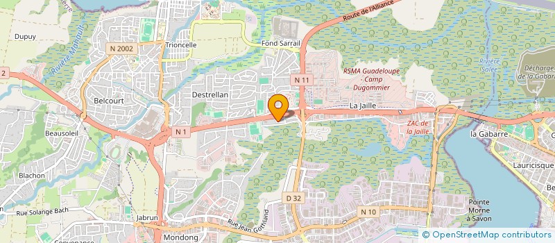 localisation de l'entreprise RUTHENE7  BAIE-MAHAULT