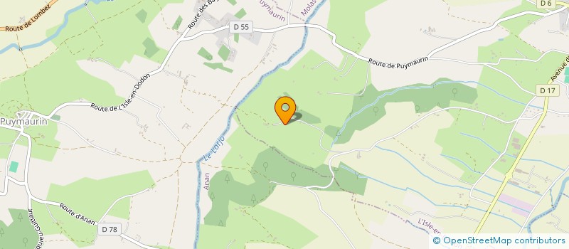 localisation de l'entreprise RUTHVEN  L'ISLE-EN-DODON