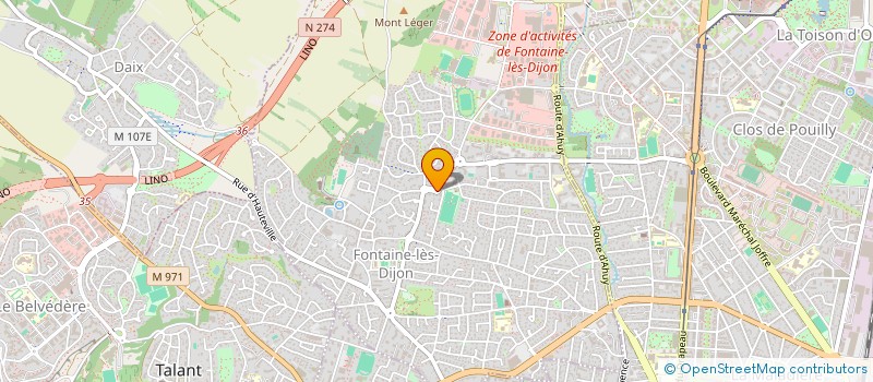 localisation de l'entreprise RUTIGLIANO PERE ET FILS à FONTAINE-LES-DIJON