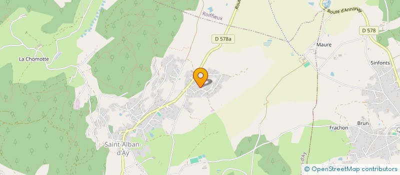 localisation de l'entreprise RUTINOPRA  SAINT-ALBAN-D'AY