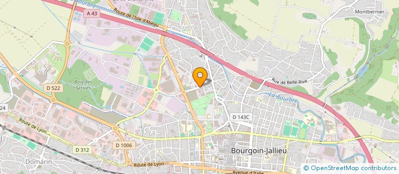 localisation de l'entreprise RUTLERE SA à BOURGOIN-JALLIEU