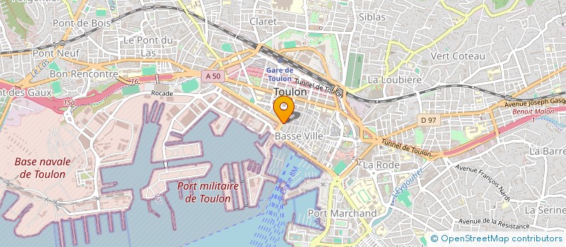 localisation de l'entreprise RUTSHE  TOULON