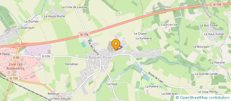 localisation de l'entreprise RUVIE  BAGUER-PICAN