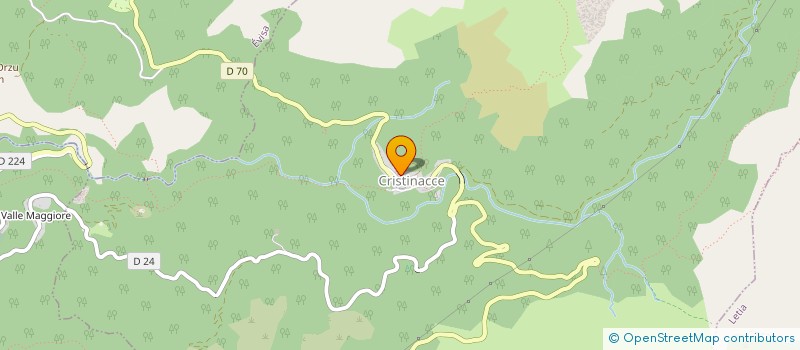localisation de l'entreprise RUVILLACCIU à CRISTINACCE