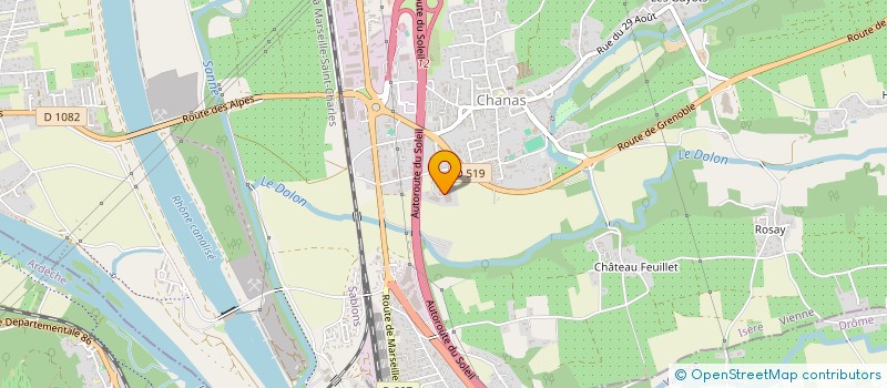 localisation de l'entreprise RUYA  CHANAS