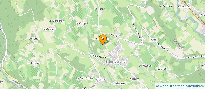 localisation de l'entreprise RUZ  SAINT VERAND