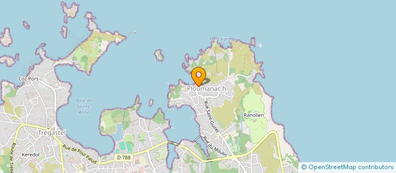 localisation de l'entreprise RUZ  PERROS-GUIREC