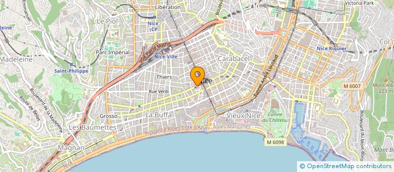 localisation de l'entreprise RV à NICE