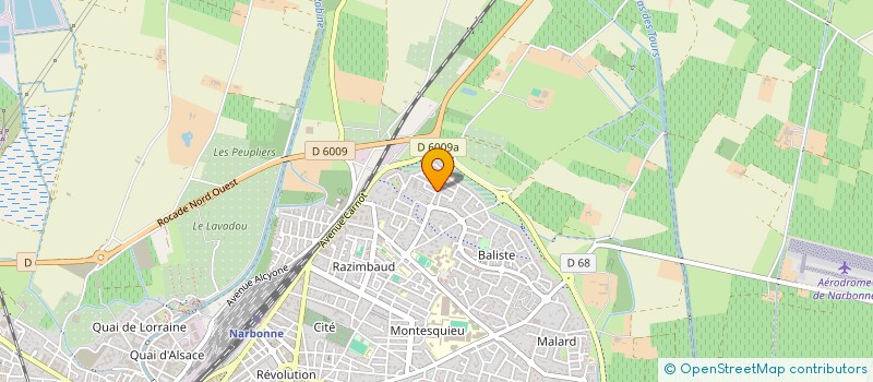 localisation de l'entreprise RV  NARBONNE