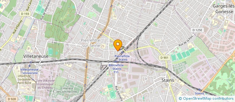 localisation de l'entreprise RV à PIERREFITTE-SUR-SEINE