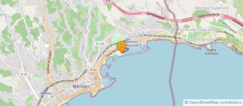 localisation de l'entreprise RV à MENTON