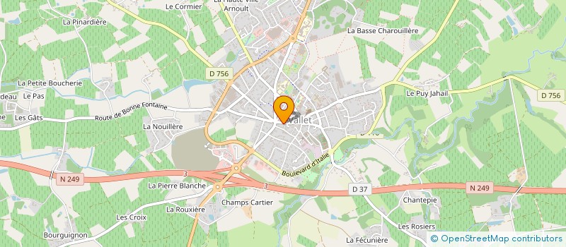 localisation de l'entreprise RV - A.M.O.  VALLET