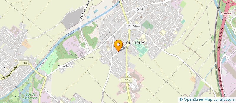 localisation de l'entreprise RV AGENCEMENT à COURRIERES