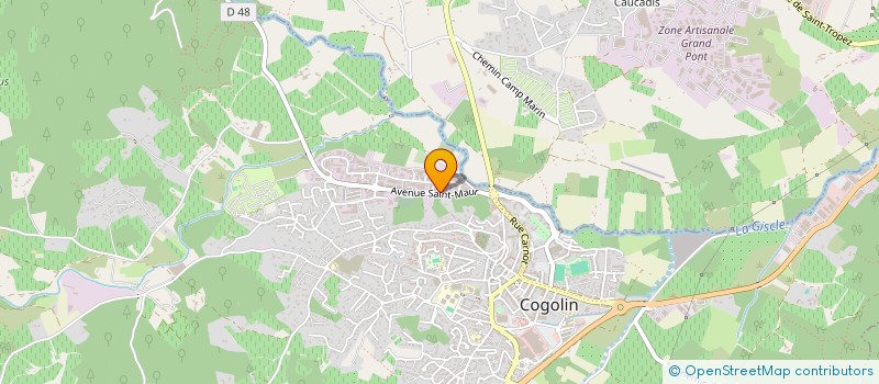 localisation de l'entreprise RV AUTO à COGOLIN
