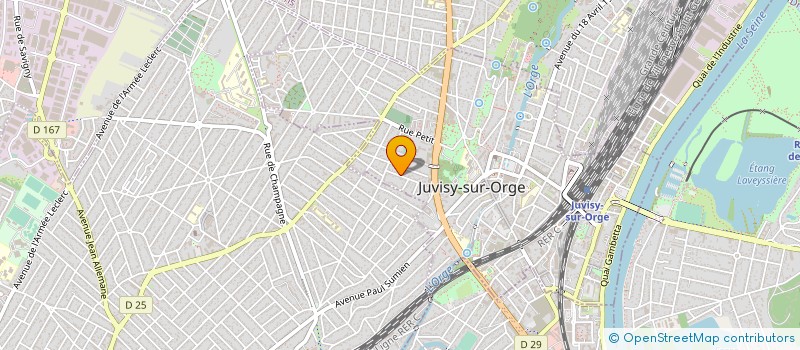 localisation de l'entreprise RV BATIMENT à JUVISY-SUR-ORGE