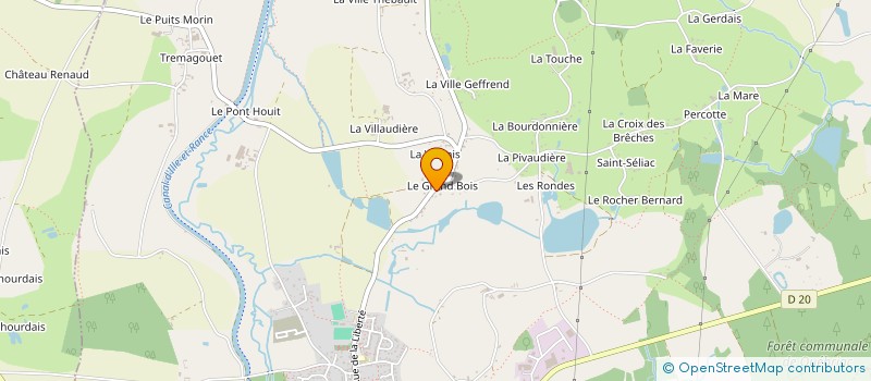 localisation de l'entreprise RV CARRELAGE  QUEBRIAC