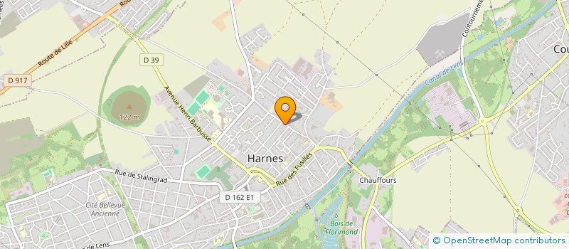 localisation de l'entreprise RV CARS SERVICES à HARNES