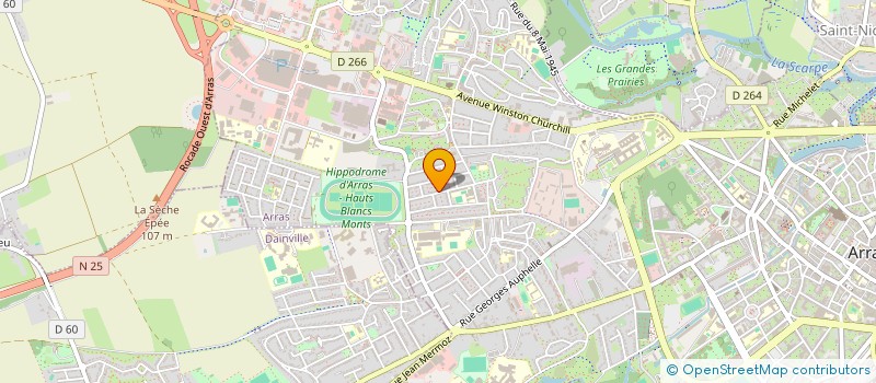 localisation de l'entreprise RV COLIS à ARRAS
