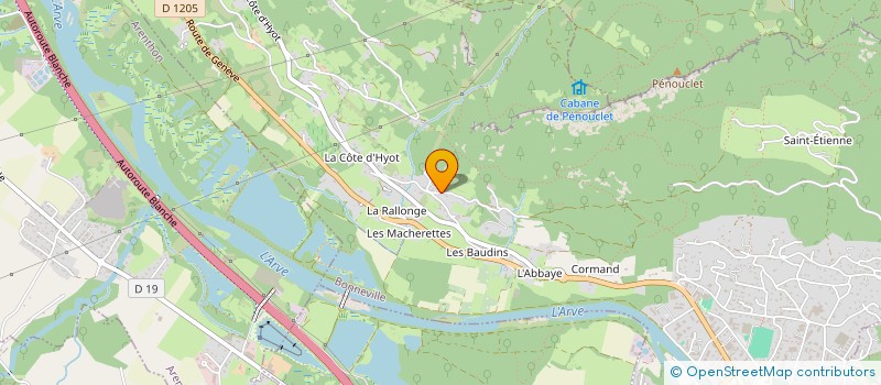 localisation de l'entreprise RV CONCEPT  BONNEVILLE