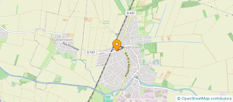 localisation de l'entreprise RV CONCEPT  WEYERSHEIM