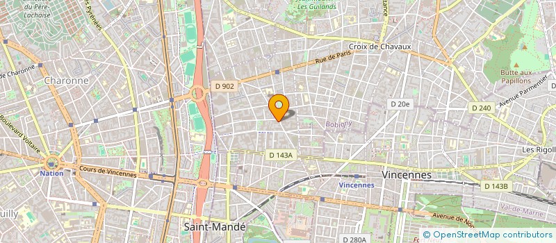 localisation de l'entreprise RV CONSULTANTS à MONTREUIL