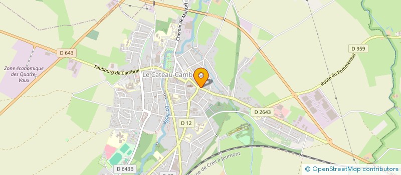 localisation de l'entreprise RV DIFFUSION SARL à LE CATEAU-CAMBRESIS
