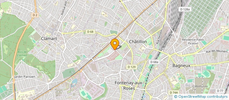 localisation de l'entreprise RV FINANCES  CHATILLON