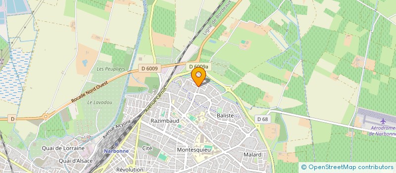 localisation de l'entreprise RV FORMATION  NARBONNE