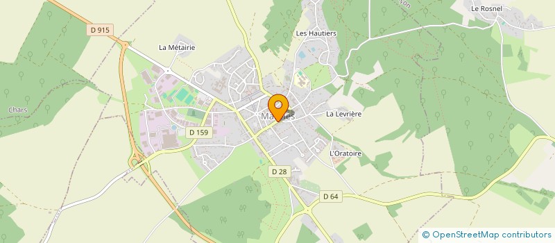 localisation de l'entreprise RV IMMO  MARINES